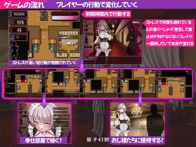 【探索RPG】没落女仆 与毒药（没落メイド 膣と毒薬）+作弊码 [新作 3.20G] 手机游戏 第2张